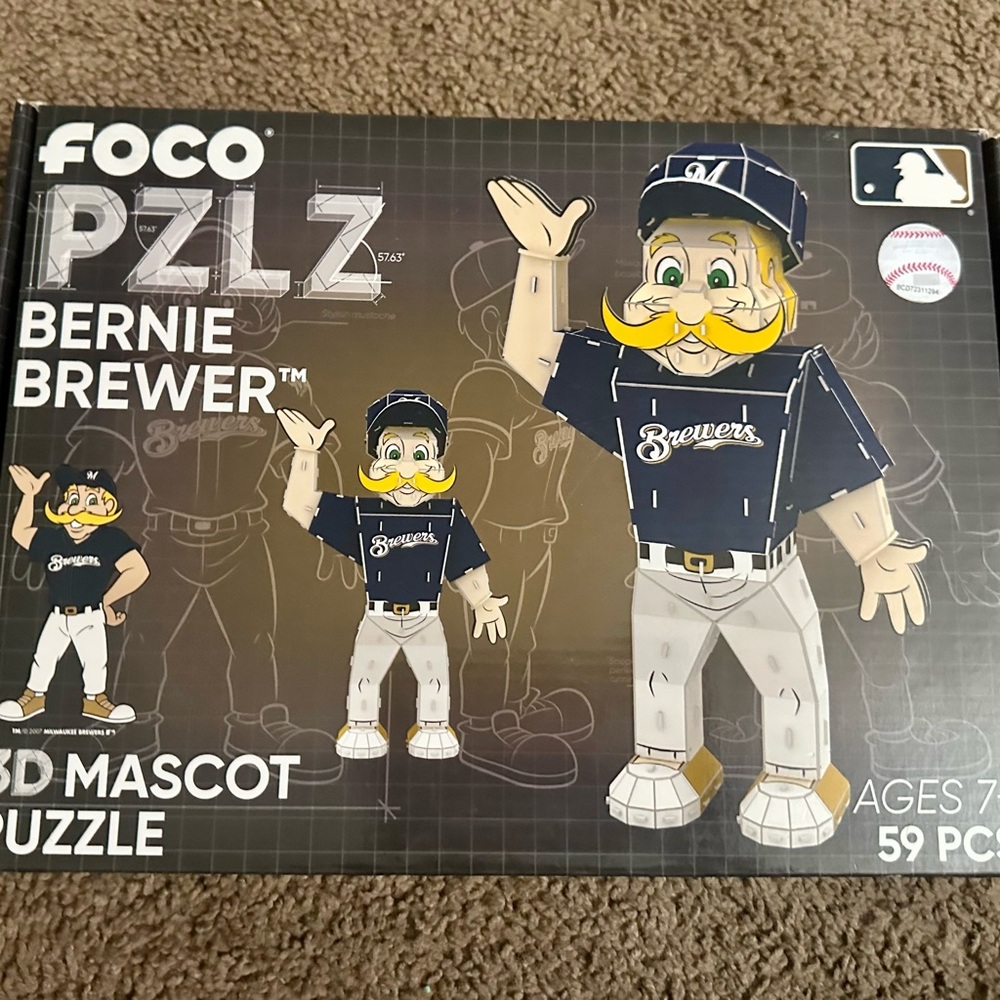 Bernie Brewer 3D puzzle